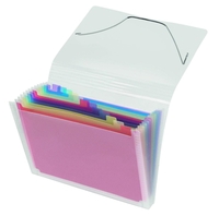 VELOFLEX Fächermappe Fächermappe Crystal DIN A4 12-Fach Transparent
