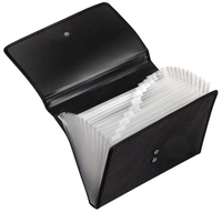 VELOFLEX Fächermappe Fächermappe Office A4 sz text. DIN A4 12-Fach Schwarz