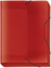 VELOFLEX Heftboxen Sammelbox Crystal A4 rot DIN A4 Transparent