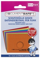 VELOFLEX Kreditkartenhüllen Document Safe® VELOCOLOR® 9, 0 x 6, 3 orange
