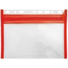 VELOFLEX Reißverschlussbeutel VELOBAG® A5 - transparent/rot
