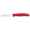 VICTORINOX Gemüsemesser silber,  rot glänzend,  poliert - Klinge: 8, 0 cm