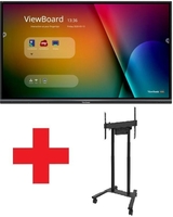 ViewSonic IFP7550-3 Signage Touch Display 189 cm 75 Zoll inkl. Neomounts FL55-875BL1 motorisierter Rollwagen