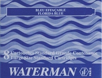 WATERMAN Tintenpatronen für Füller Waterman Tintenpatronen Bl.8st blau