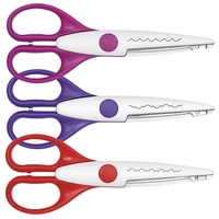 WEDO Scheren Bastelscheren Set M.Bar, zieg, w 16 cm pink,  violett,  rot