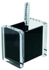 WEDO Stiftehalter Acryl Exclusiv Köcher 9, 4 x 6, 5 x 9, 4 cm glasklar