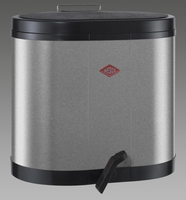 WESCO Mülleimer Öko-Sammler 30l silber 2x 15, 0 l Silber
