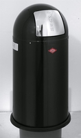 WESCO Mülleimer Pushboy schwarz 50, 0 l Schwarz