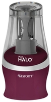 WESTCOTT elektrischer Anspitzer Lila (brombeer/transparent)