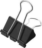 WESTCOTT Foldbackklammern E-10702 00 schwarz 2.5 cm