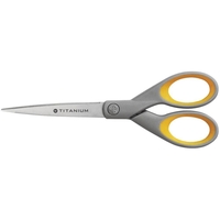 WESTCOTT Papierschere TITANIUM Super 18, 0 cm - grau-gelb