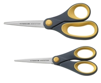 WESTCOTT Scheren Westcott Schere Non Stick 18cm 18 cm grau-gelb