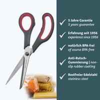 WESTMARK Scheren Westmark Haushaltsschere 21cm 21 cm schwarz-rot