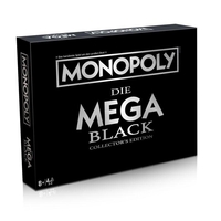 Winning Moves Brettspiel Monopoly Black Mega Edition