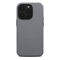 Woolnut Ledercase für iPhone 14 Pro,  grau