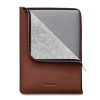 Woolnut Lederhülle für MacBook Pro 16",  braun