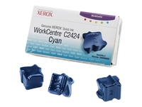 Xerox Original Toner 3er Pack cyan 3.400 Seiten für WorkCentre C2424 (108R00660)