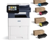 Xerox VersaLink C605XL Farblaser-Multifunktionsgerät + 1 Set Original Xerox Toner