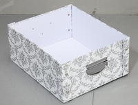 Zeller Aufbewahrungsboxen Aufbewahrungsbox vintage,  mitt 19, 2 l - 33, 0 x 40, 0 x 17, 0 cm weiß,  vintage