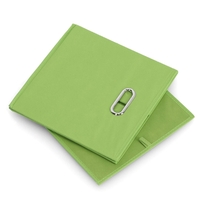 Zeller Aufbewahrungsboxen Aufbewahrungsbox Vlies grün 30, 0 l - 32, 0 x 32, 0 x 32, 0 cm grün