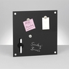 Zeller Glas-Magnettafeln Glas-Memoboard schwarz 40x40cm 40, 0 x 40, 0 cm bruchfestes Glas,  Rückseite Metall Schwarz