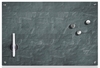 Zeller Glas-Magnettafeln Glas-Memoboard Stone Anth60x40 60, 0 x 40, 0 cm bruchfestes Glas,  Rückseite Metall anthrazit