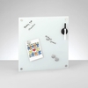 Zeller Glas-Magnettafeln Glas-Memoboard weiß 40x40cm 40, 0 x 40, 0 cm bruchfestes Glas,  Rückseite Metall weiß