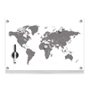 Zeller Glas-Magnettafeln Glas-Memoboard World 60x40cm 60, 0 x 40, 0 cm bruchfestes Glas,  Rückseite Metall weiß