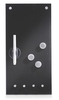 Zeller Glas-Magnettafeln Memoboard schwarz 20x40 M.Hake 20, 0 x 40, 0 cm bruchfestes Glas,  Rückseite Metall Schwarz