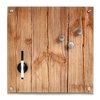 Zeller Glas-Magnettafeln Memoboard Wood 40x40cm 40, 0 x 40, 0 cm bruchfestes Glas,  Rückseite Metall Braun