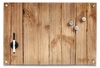 Zeller Glas-Magnettafeln Memoboard Wood 60x40cm 60, 0 x 40, 0 cm bruchfestes Glas,  Rückseite Metall Braun