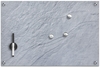 Zeller Glas-Magnettafeln Memobord Schiefer grau 60x40cm 60, 0 x 40, 0 cm bruchfestes Glas,  Rückseite Metall Grau