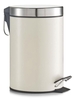 Zeller Kosmetikeimer Tretabfalleimer Stahl creme 3l 3, 0 l beige