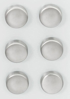 Zeller Magnete Edelstahl-Magnete 6st. Silber