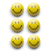 Zeller Magnete Magnet-Set Smiley 6tlg. 3cm Motiv