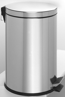 Zeller Mülleimer Tretabfalleimer Edelstahl 20 L 20, 0 l edelstahl