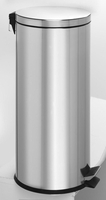 Zeller Mülleimer Tretabfalleimer Edelstahl 30 L 30, 0 l edelstahl