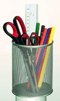 Zeller Stiftehalter Stifteköcher Groß Alu 11, 0 x 11, 0 x 13, 6 cm Silber