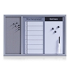 Zeller Whiteboard-Pinnwand 60, 0 x 40, 0 cm Kork/Whiteboard grau/weiß