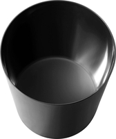 ZWINGO Papierkörbe Papierkorb Zwingo 20l schwarz 20, 0 l Schwarz