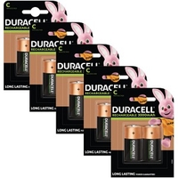 Duracell aufladbare Batterien der Größe C (Babyzellen) 10 Pk (BUN0057A)