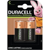 Duracell aufladbare Batterien der Größe C (Babyzellen) (HR14)