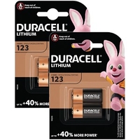 Duracell DL123/CR123A Lithium Battery - 4 Pack (BUN0088A)