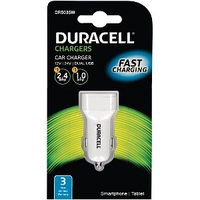 Duracell In Car 1A+2.4A Dual USB Charger (DR5035W)