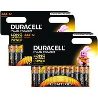 Duracell Plus AAA 2 Packungen von 8+4 gratis (MN2400-X24)
