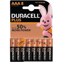 Duracell Plus Power AAA Pack von 8 Batterien (MN2400B8)