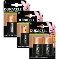 Duracell Rechargeable D Monozellen 6 Pk (BUN0058A)