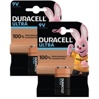 Duracell Ultra Power 9v Batterie Pack von 2 (BUN0025A)