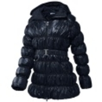 Down Long Hooded Jacket Women