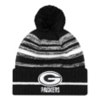 Green Bay Packers NFL Cold Weather Black Sport Knit Beanie